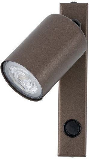 TK Lighting Μονό Σποτ με Ντουί GU10 σε Καφέ Χρώμα