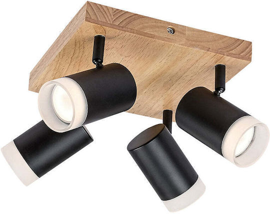 Rabalux Spot mit 4 Lichtern und mit Fassung GU10