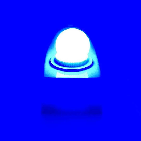 Led7 Λάμπα LED 2W για Ντουί E27 και Σχήμα G45 Μπλε 80lm Dimmable