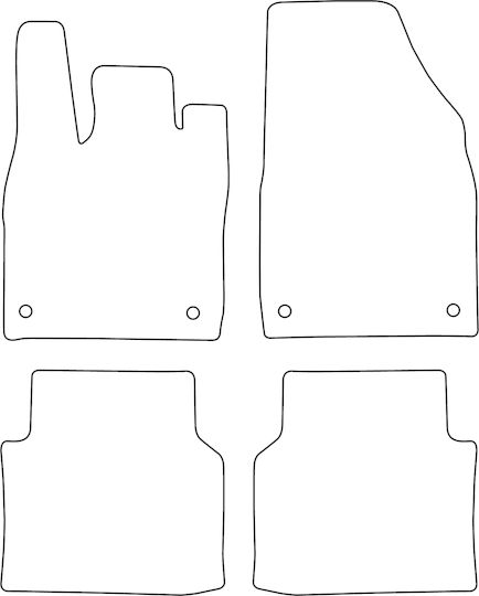 Set Covorașe Din Velur Potrivite Pentru Skoda Enyaq Iv 2020 Cu Margine Roșie