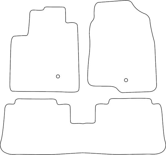 Set Velours Fußmatten Passend Opel Antara 2006-2015 Rote Kante