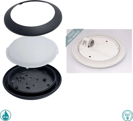 Eurolamp Wall-Mounted Outdoor Ceiling Lamp E27