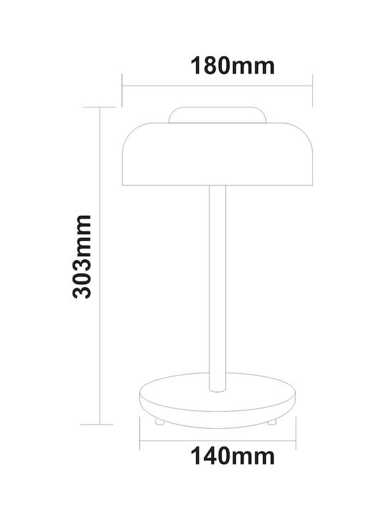 Adeleq Διακοσμητικό Φωτιστικό LED Θερμό Λευκό 3000K 140εκ.