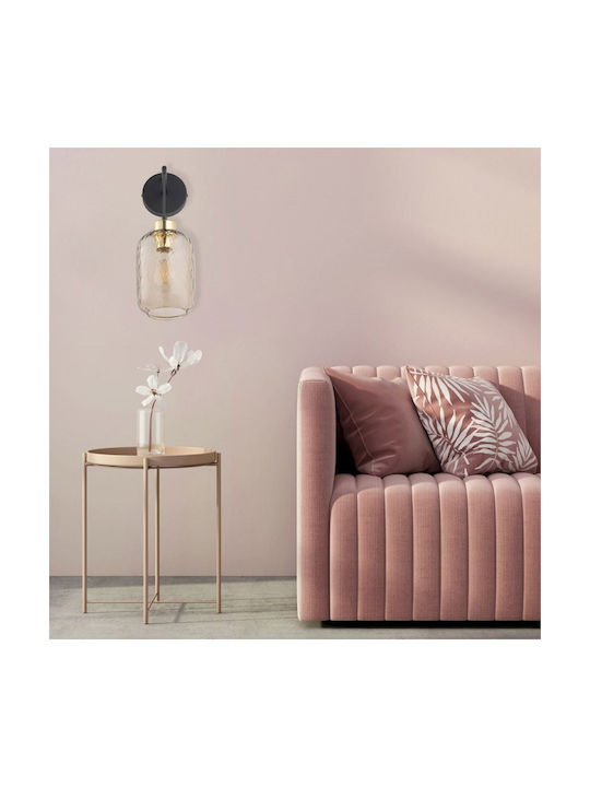 Spot Light Classic Lamp Wall with Integrated LED and Natural White Light Black 62cm