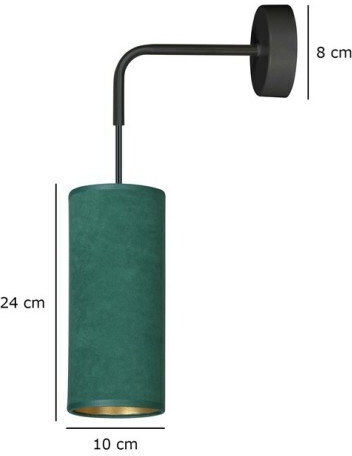 Emibig Lamp Wall with Socket E27 Green