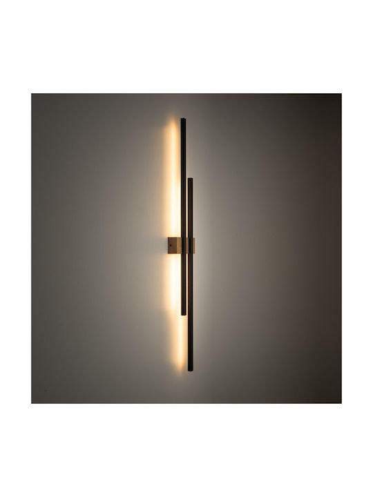 TK Lighting Modern Wall Lamp Black 13x13cm