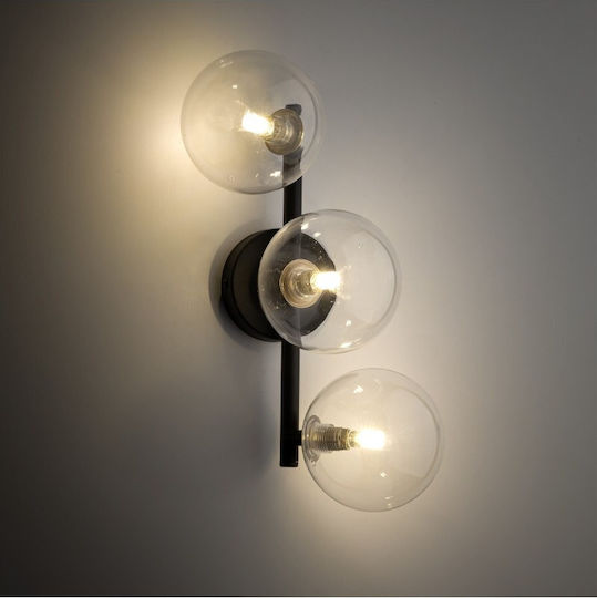 Nowodvorski Lamp Wall with Integrated LED Black 80x5.5cm