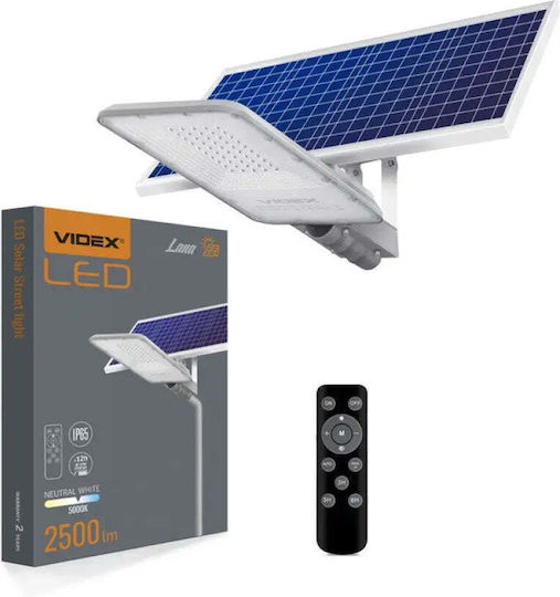 Videx Lampă Solară Stradală 100W Alb Rece 5000K cu Fotocelulă și Telecomandă IP65