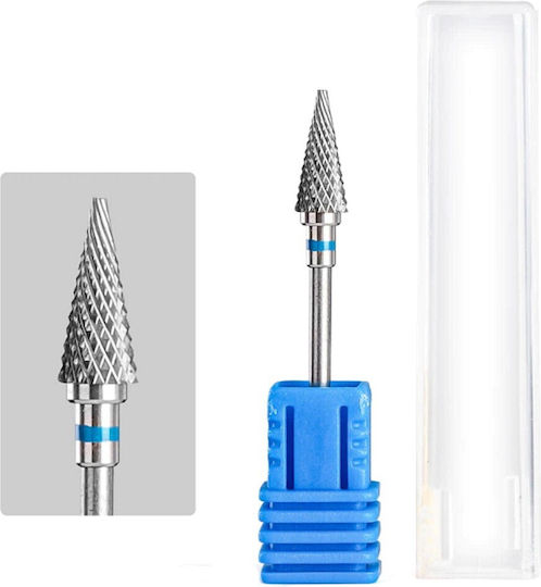 Nail Drill Carbide Bit with Cone Head Blue