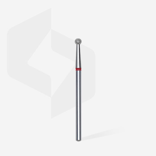 Staleks Nail Drill Diamond Cutter Bit with Ball Head Red