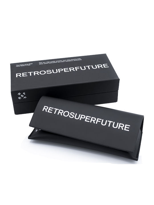 Retrosuperfuture Amata Women's Sunglasses with Brown Tartaruga Plastic Frame and Gray Lens