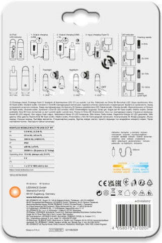 Ledvance LED IP20 с Максимална Яркост 45лм Бял
