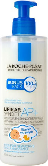 La Roche Posay Lipikar Syndet AP+ Creamy Bubble Bath with Niacinamide for Nourishing 400ml