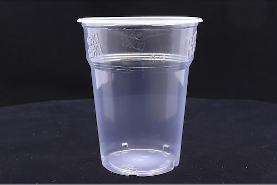 Plastika THrakis Oki Doki Disposable Cup Plastic Transparent 430ml 36pcs