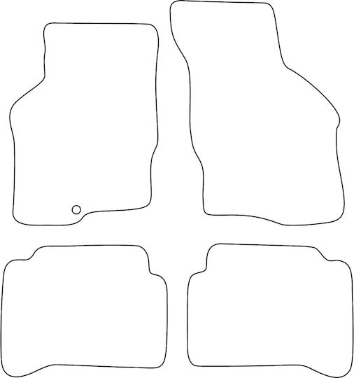 Set Velour Mats Matching Mitsubishi Galant Viii 1996-2006 Black Edging