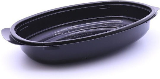 Macpac Einweg-Plastikgeschirr PET mit Fassungsvermögen von 600ml Schwarz 50Stück