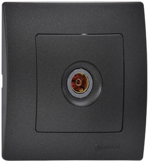 Makel Lillium TV-Buchse Terminal in Schwarz Farbe 32054027