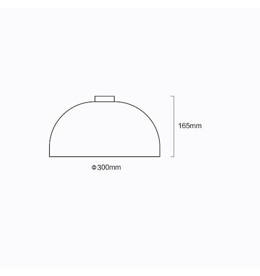 Sun Light Φωτιστικό Καμπάνα 18W Ρυθμιζόμενο Λευκό 1550lm με Ενσωματωμένο LED Μαύρο Ø30xΥ16.5cm