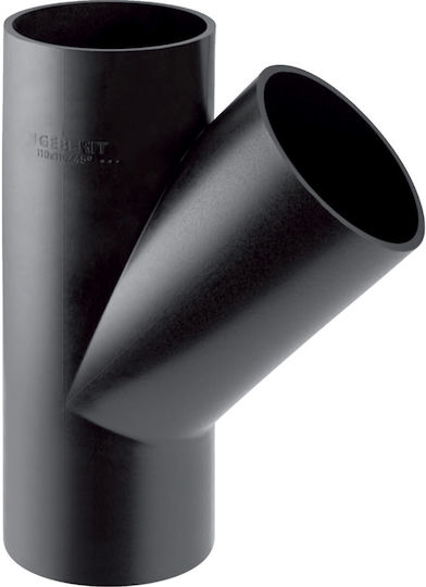 Pehd 50x40/45 Ъглов Тройник Черен Цвят Hdpe Отводнителна Тръба