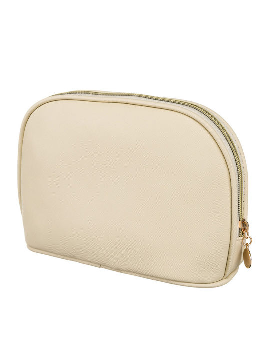 Practical Travel Makeup Bag Gold Accents Peterson