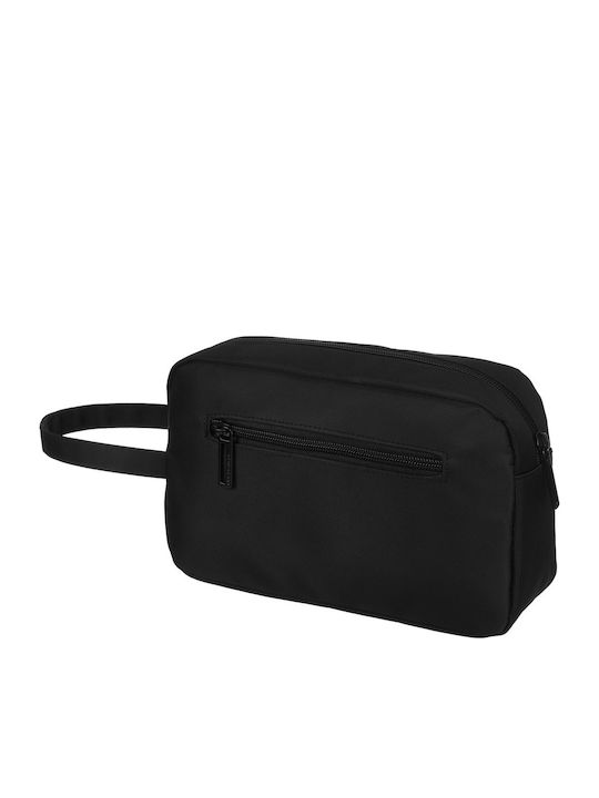 Men's Travel Toiletry Bag Made Black Polyester Peterson