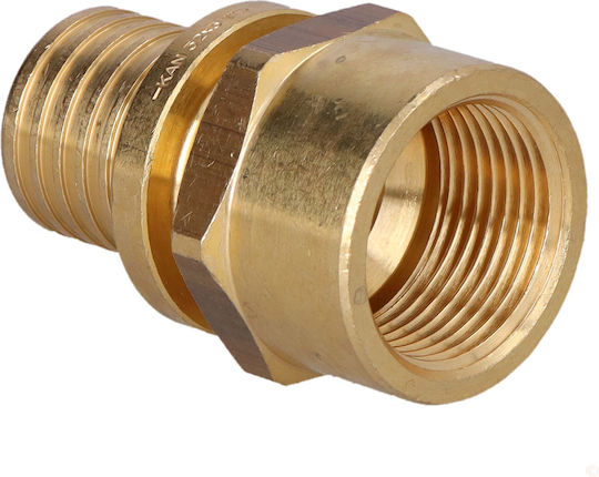 KAN-therm Weiblich Rohrverbindung Messing 1" 2509044005