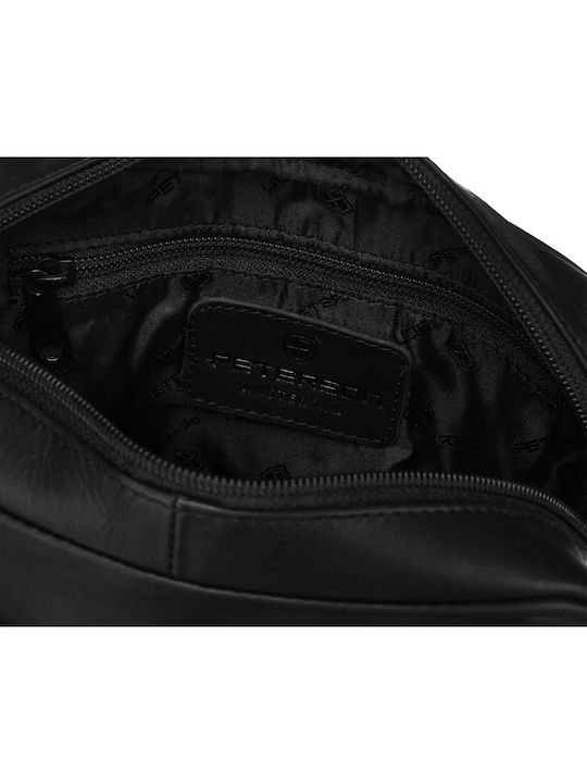 Piele Geantă pentru bărbați De umăr / tip crossbody Neagră