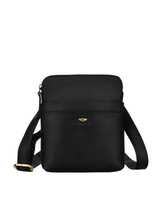 Leather Men's Bag Shoulder / Crossbody Black