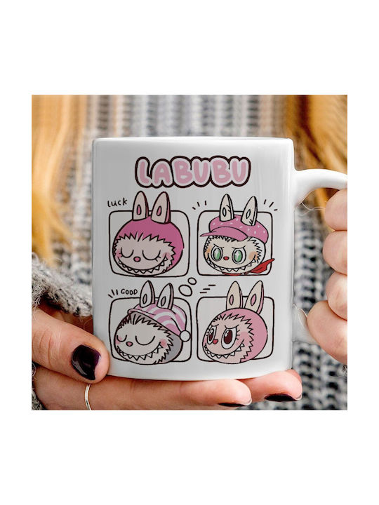 Koupakoupa Labubu Pink Mug Ceramic Pink 330ml