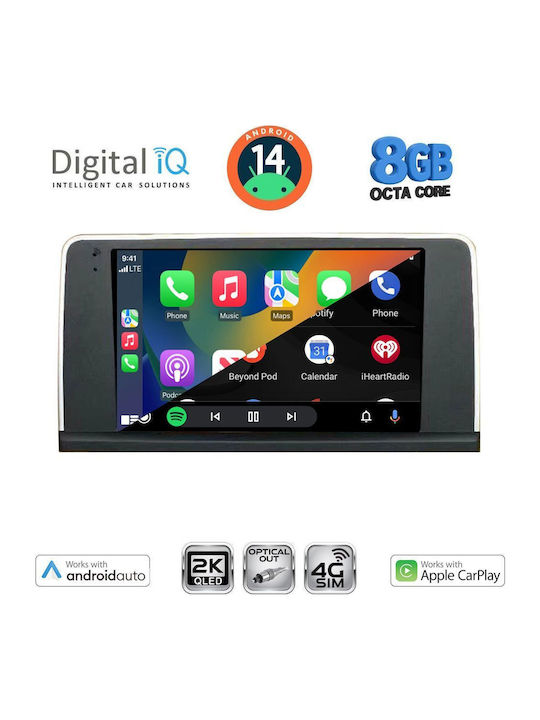 Digital IQ Car Audio System for BMW X3 (F25) 2011-2013 (Bluetooth/USB/WiFi/GPS/Apple-Carplay/Android-Auto) with Touch Screen 9"