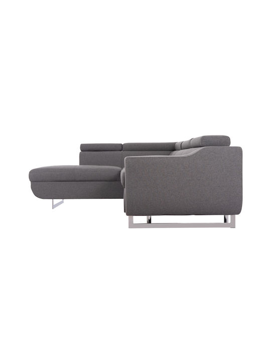 Encore Ecke Sofa Sofa mit Linke Ecke & Stauraum Gray 285x205x90cm