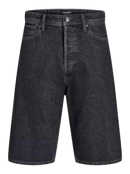 Men's Shorts Jeans Black Denim