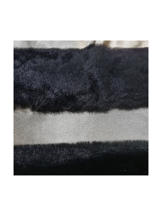 Saray Home Rabbit Luxurius Σετ Μοντέρνα Χαλιά Κρεβατοκάμαρας Μαύρα DSN04 BLCSLV SET 3τμχ