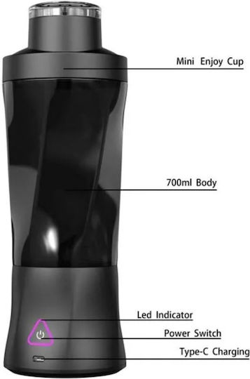 Sprint Booster Blender with Tritan Jug 700 ml Black Tritan 6