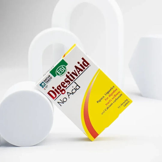 ESI DigestivAid No Acid Ειδικό Συμπλήρωμα Διατροφής 60 μασώμενες ταμπλέτες