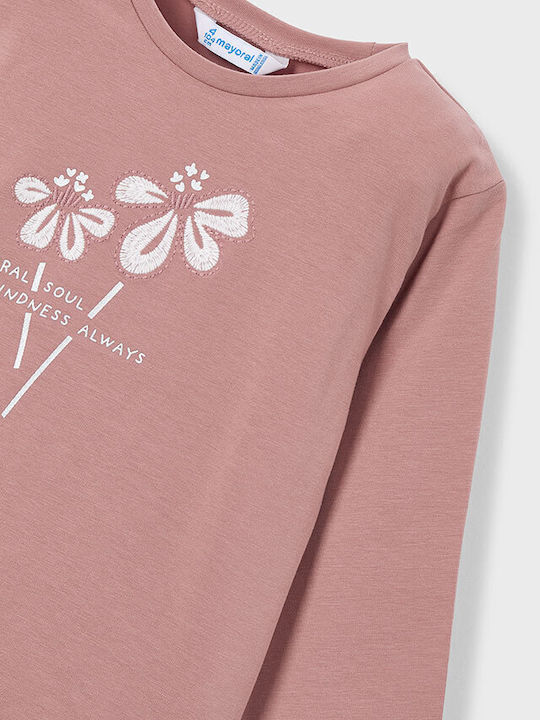 Kids' Shirt Long Sleeve Soft Pink Basic