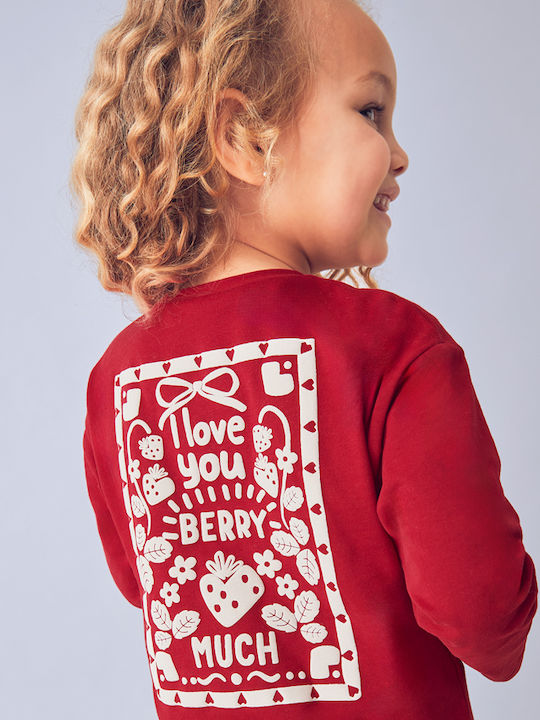 Kids Long-Sleeved Red Blouse