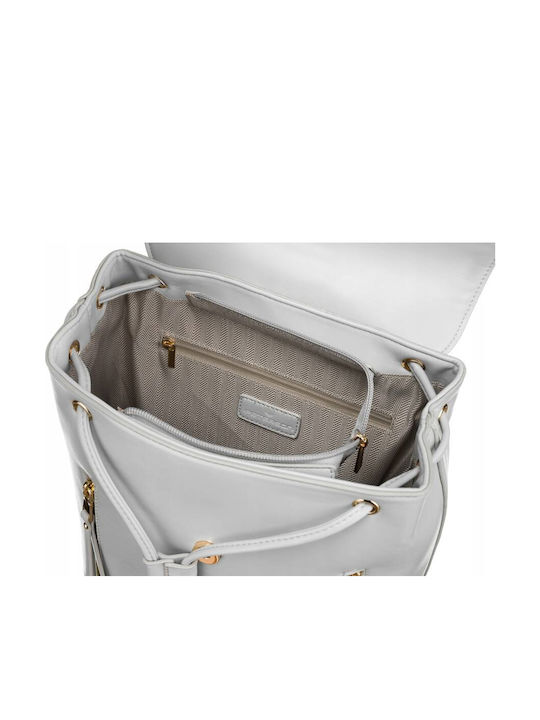 Leder Damentasche Rucksack Weiß