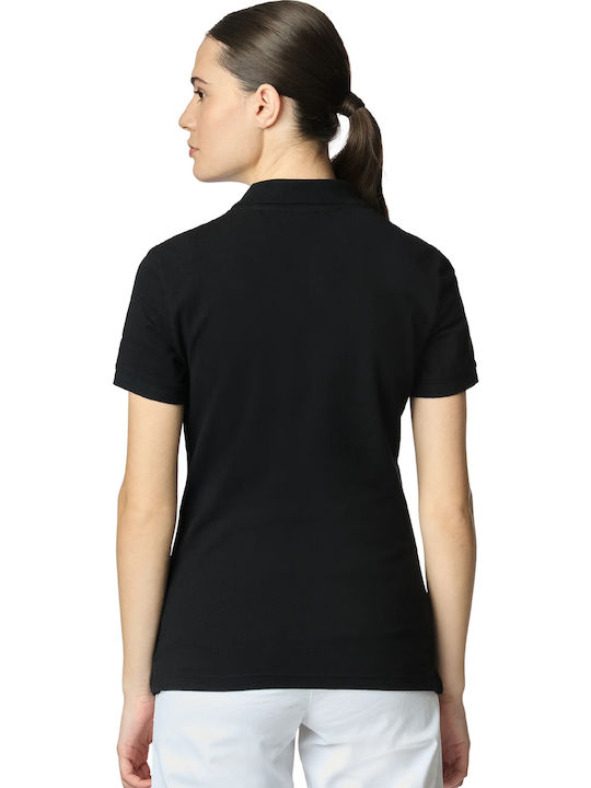 Mya Damen Polo Bluse Nero