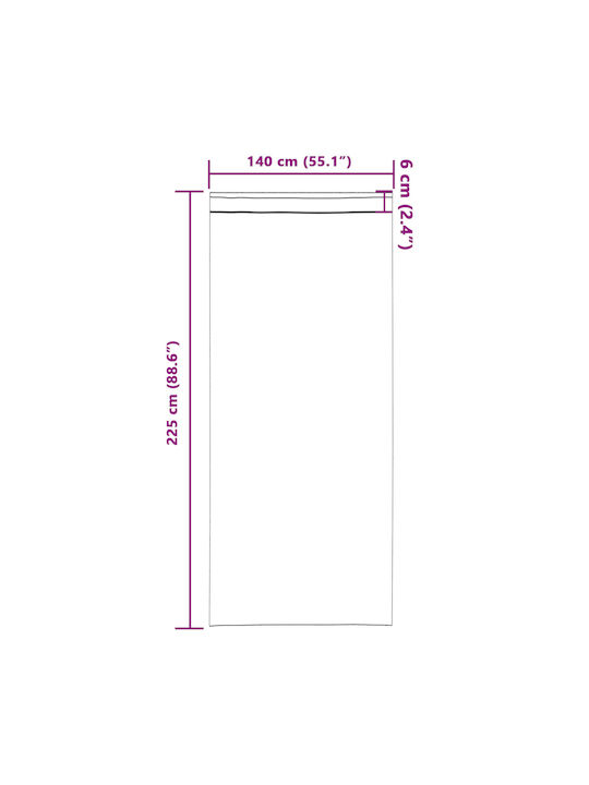 vidaXL vidaXL Vorhänge Fenster mit Bleistiftfalten Rote 140x225cm