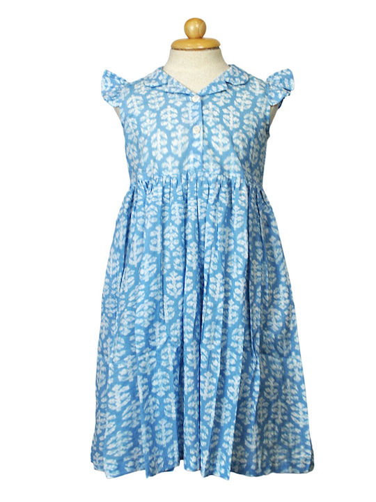 Children's Dress Sleeveless Light Blue