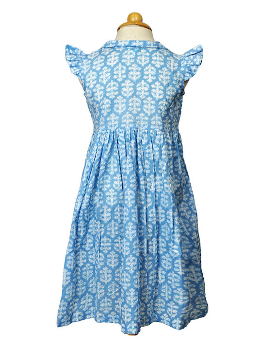 Children's Dress Sleeveless Light Blue