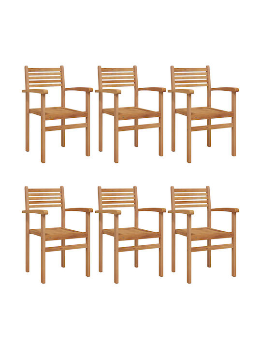 Garten- und Outdoor-Möbelsets 6 Stück Kastanienbraun