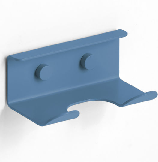 Imex Άγκιστρο Μπάνιου Διπλό με Βίδες 10x5.8cm Μπλε Imex Άγκιστρο Μπάνιου Διπλό με Βίδες 10x5.8cm Μπλε