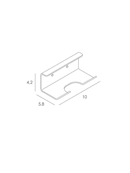 Imex Double Wall-Mounted Bathroom Hook ​10x5.8cm Green