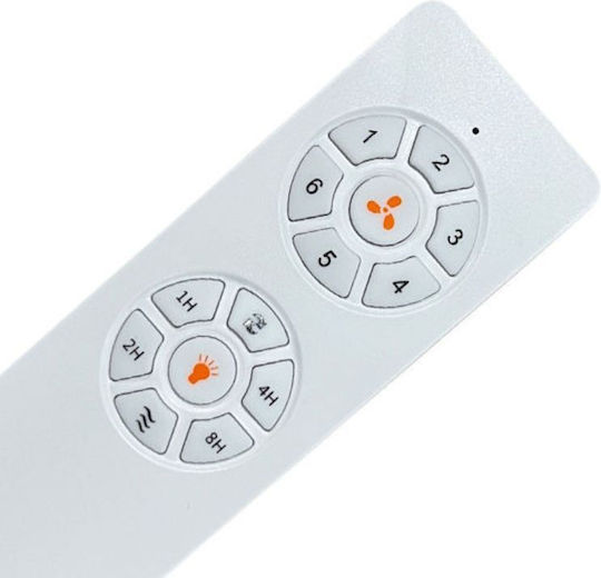 Primo PRCF-80661 Ανεμιστήρας Οροφής 91.44cm με Φως Καφέ / Λευκός