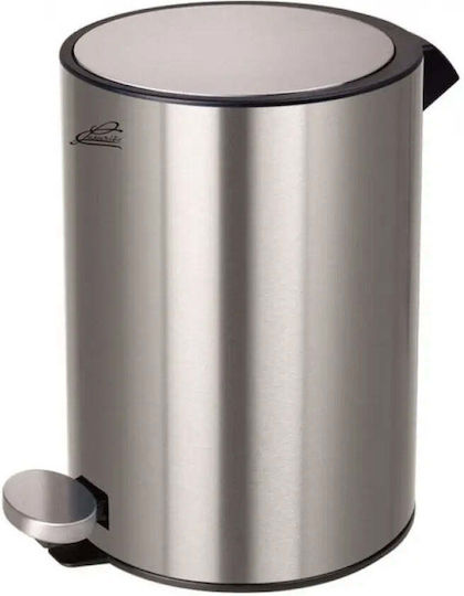 Inter Ceramic Inox Badezimmer Mülleimer 5Es Silber