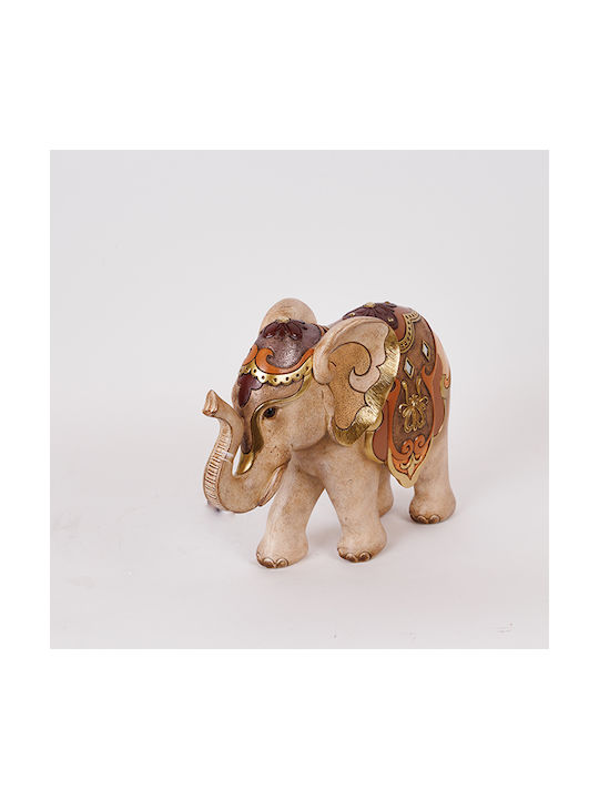 Table Decorative Elephant Brown & Beige 33x13x26cm 12984 752-11637
