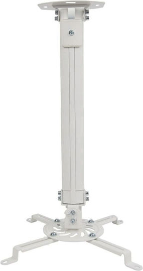 Techly Βάση Projector Οροφής ICA-PM-18M με Μέγιστο Φορτίο 13kg Ασημί