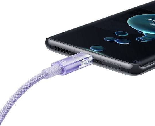 Baseus Explorer Cable Cats010405 Usb A M To Usb C M 1m 100w Purple